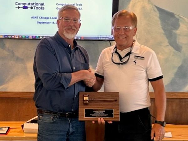 Award acknowledgements handshake